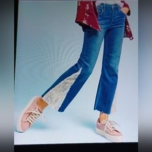 Anthropologie Pilcro Sequin Flare jeans